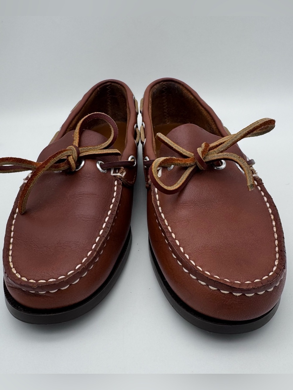 G.H. Bass Brown Leather Comfort Loafers Women 6.5 M Slip On Shoes - Picture 6 of 11